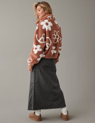 AE Zip-Up Bear Hug Sherpa Sweatshirt