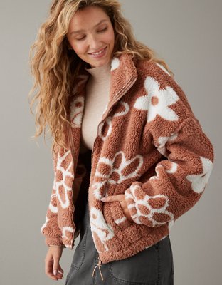 AE Zip-Up Bear Hug Sherpa Sweatshirt