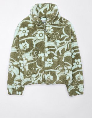 AE Zip-Up Bear Hug Sherpa Sweatshirt