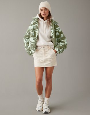 American eagle camo best sale sherpa jacket