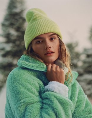 Cozy Sherpa Jacket, Green Sherpa Jacket