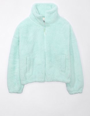 AE Zip Up Bear Hug Sherpa Sweatshirt