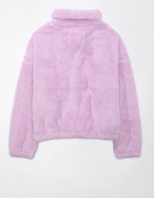 AE Zip-Up Bear Hug Sherpa Sweatshirt