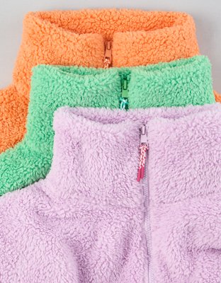 AE Zip-Up Bear Hug Sherpa Sweatshirt