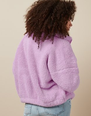 AE Zip-Up Bear Hug Sherpa Sweatshirt