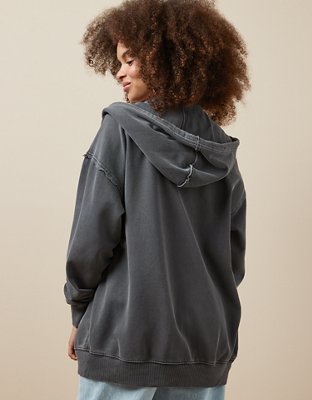 AE Hoodie extragrande con cierre