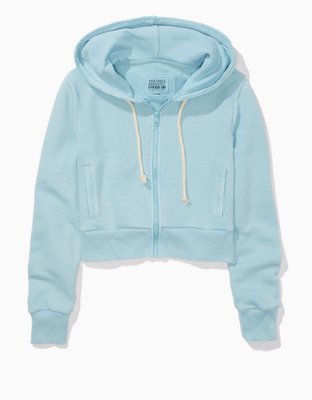 Cropped zip up discount hoodie american eagle