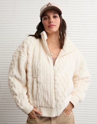 AE Cable Sherpa Full-Zip Sweatshirt