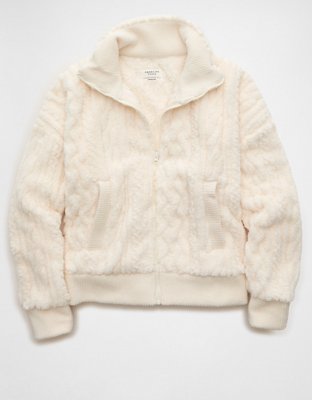 AE Cable Sherpa Full-Zip Sweatshirt