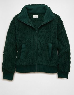 AE Cable Sherpa Full-Zip Sweatshirt