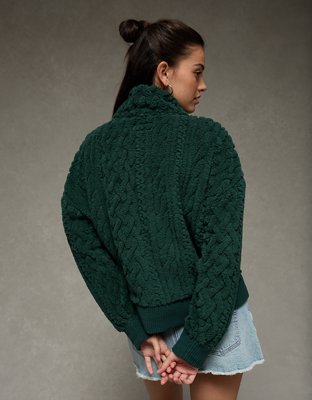 AE Cable Sherpa Full-Zip Sweatshirt