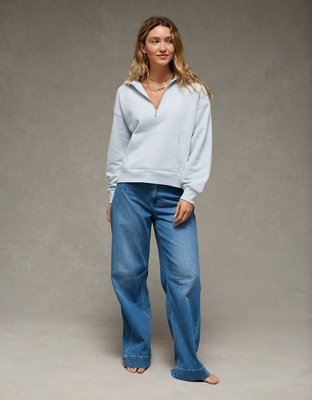 AE Everyday Luxe Quarter Zip Sweatshirt