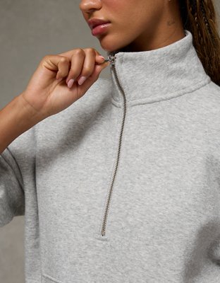 AE Everyday Luxe Quarter Zip Sweatshirt | AE