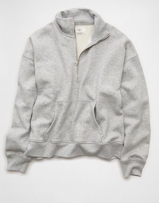 AE Everyday Luxe Quarter Zip Sweatshirt