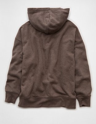 AE Everyday Luxe Oversized Zip-Up Hoodie
