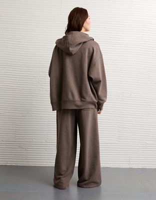 AE Everyday Luxe Oversized Zip-Up Hoodie