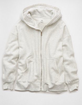 AE Everyday Luxe Oversized Zip-Up Hoodie