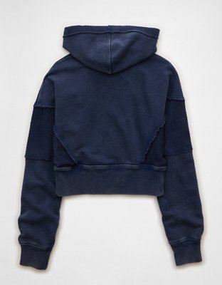 AE Cropped Zip-Up Sweatshirt | American Eagle