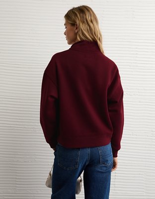 AE Everyday Luxe Quarter-Zip Sweatshirt | American Eagle