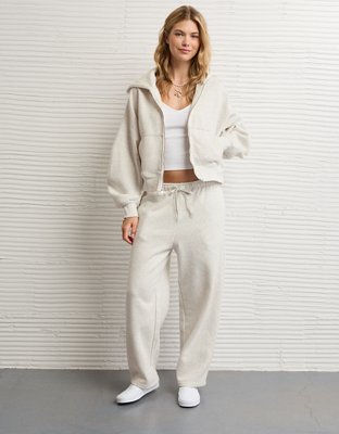 AE Full-Zip Balloon Sleeve Hoodie | American Eagle
