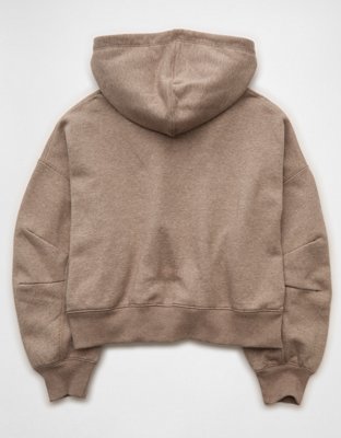 AE Full-Zip Balloon Sleeve Hoodie | American Eagle