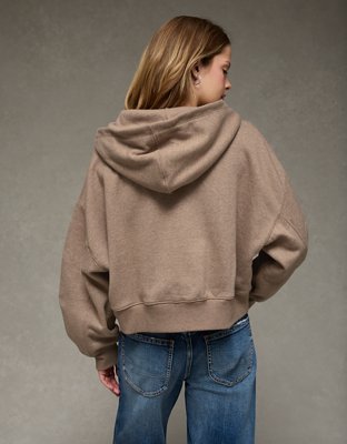 AE Boxy Double-Zip Balloon Sleeve Hoodie