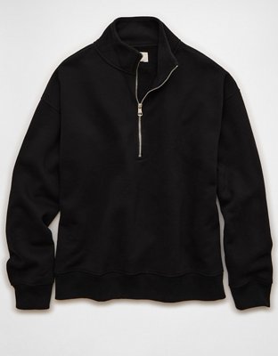 トップス L'Appartement Americana 3/4Sleeve Sweat AE Everyday Luxe Quarter-Zip Sweatshirt | American Eagle