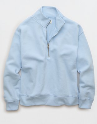 AE Everyday Luxe Quarter-Zip Sweatshirt | American Eagle