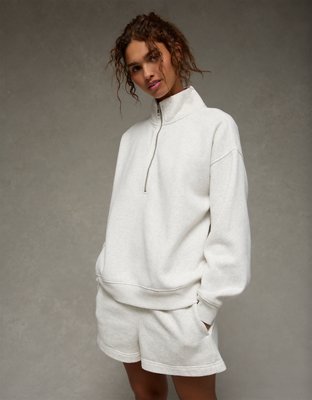 AE Everyday Luxe Quarter-Zip Sweatshirt