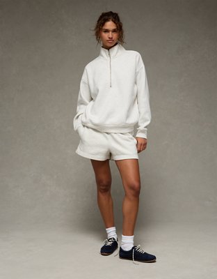 AE Everyday Luxe Quarter-Zip Sweatshirt | American Eagle