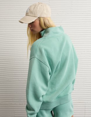 AE Everyday Luxe Quarter-Zip Sweatshirt | American Eagle