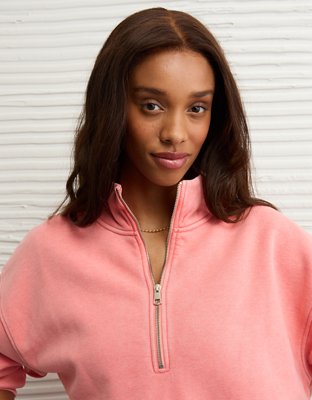 AE Everyday Luxe Quarter-Zip Sweatshirt | American Eagle