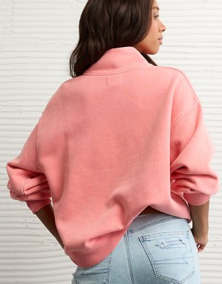 AE Everyday Luxe Quarter-Zip Sweatshirt | American Eagle