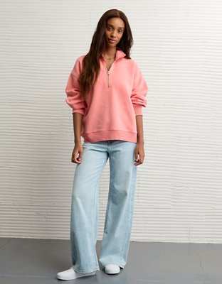 AE Everyday Luxe Quarter-Zip Sweatshirt