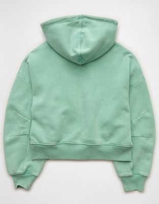 AE Full-Zip Balloon Sleeve Hoodie | American Eagle