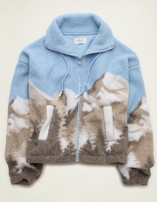 AE Sherpa Zip-Up Sweatshirt