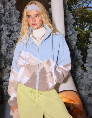 AE Sherpa Zip-Up Sweatshirt