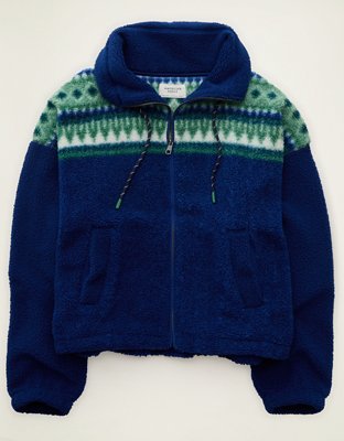AE Sherpa Zip-Up Sweatshirt