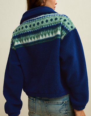 AE Sherpa Zip-Up Sweatshirt