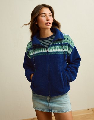 AE Sherpa Zip-Up Sweatshirt