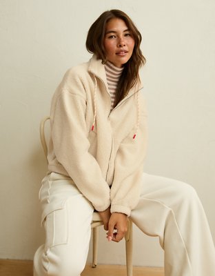 AE Sherpa Zip-Up Sweatshirt