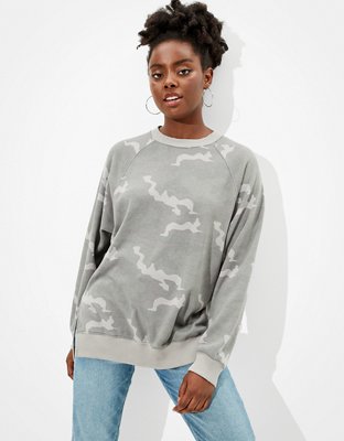 camo sweatshirt american eagle