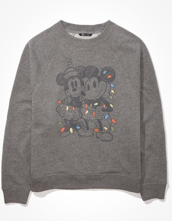 Disney X AE Fleece Crew Neck Sweatshirt