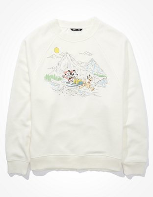 Disney X AE Fleece Crew Neck Sweatshirt