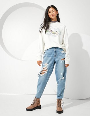 Женские худи American Eagle Disney X AE Fleece Crew Neck Sweatshirt — фото 5