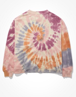 Женские худи American Eagle AE Forever Printed Crew Neck Sweatshirt — фото 4