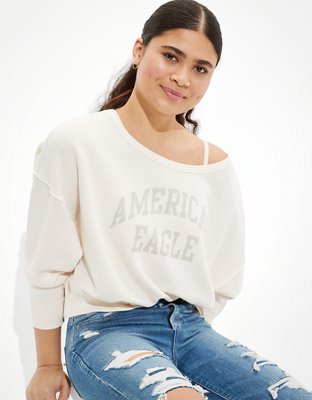 American eagle cropped sweatshirt sale