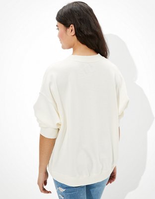 Женские худи American Eagle AE Forever Graphic Crew Neck Sweatshirt — фото 2