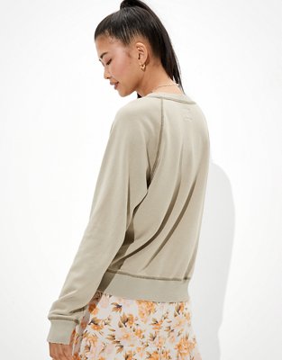 Женские худи American Eagle AE Summer Fleece Crew Neck Sweatshirt — фото 2