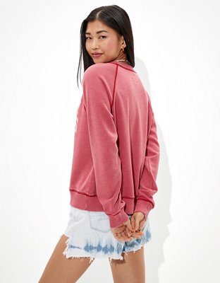Женские худи American Eagle AE Summer Graphic Fleece Crew Neck Sweatshirt — фото 2